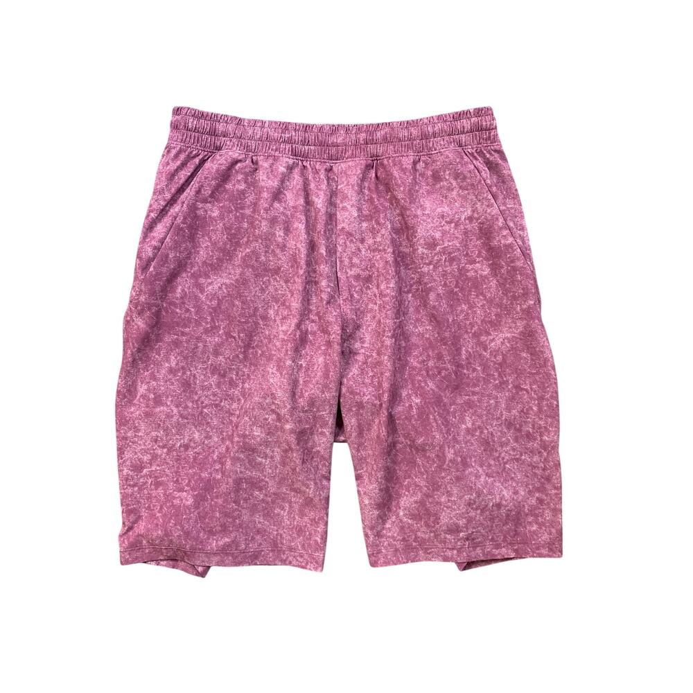 Lululemon Shorts Mens M Medium Deep Mauve Pace Breaker Acid Wash Inner Lined